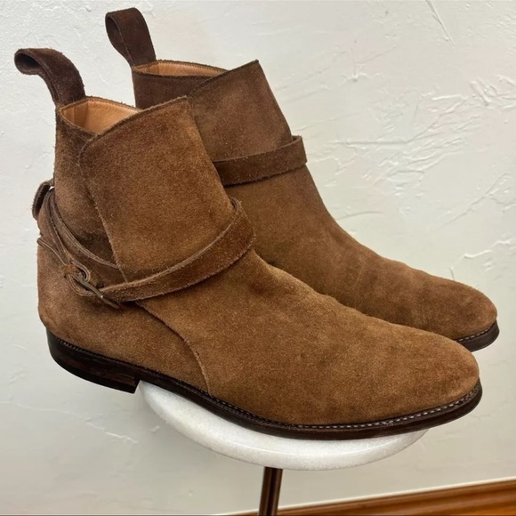 MEERMIN Men's Brown Rust Rapello Suede Boots - Size 11 - Picture 6 of 8